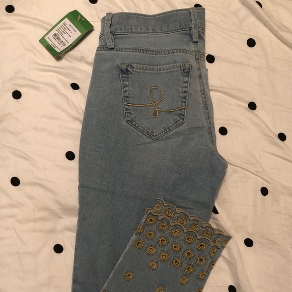 NWT Lilly Pulitzer South Ocean Skinny Crop Jeans - Picture 2 of 2